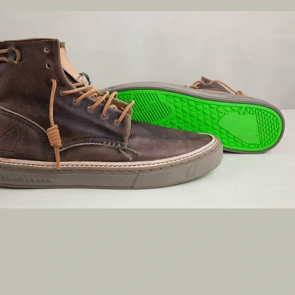 SATORISAN Men's Hida Spitfire Stone
Brown Shabby Leather Boot. - Picture 4 of 13